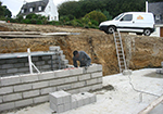 Réalisation des fondations à Celles-en-Bassigny